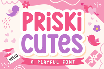 Priski Cutes Font for Projects & Design Inspiration