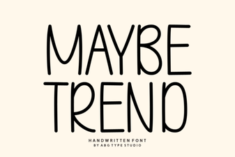Maybe Trend: an Approach to Modern Design Typography