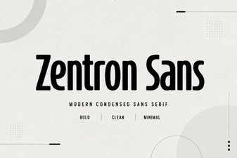Zentron Sans Font: Creative Design Inspiration